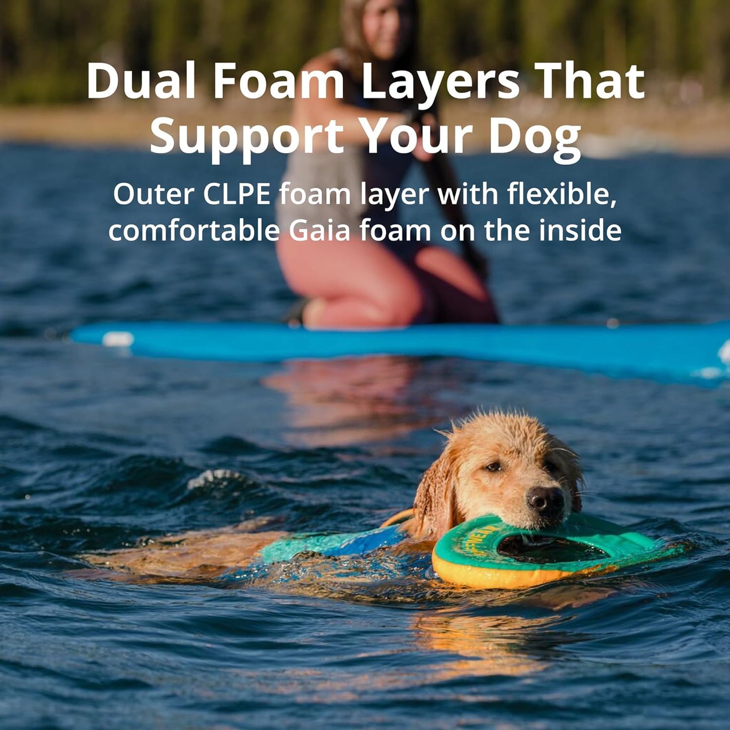 , Float Coat, Dog Life Jacket, Swimming Safety Vest with Handle, Blue Dusk, Small