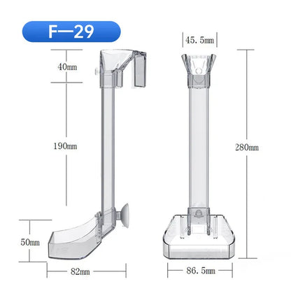 Aquarium Acrylic Feeding Tube Anti-Stuck Fish Design Transparent Fish Feeder Suitable for a Variety of Fish Tanks