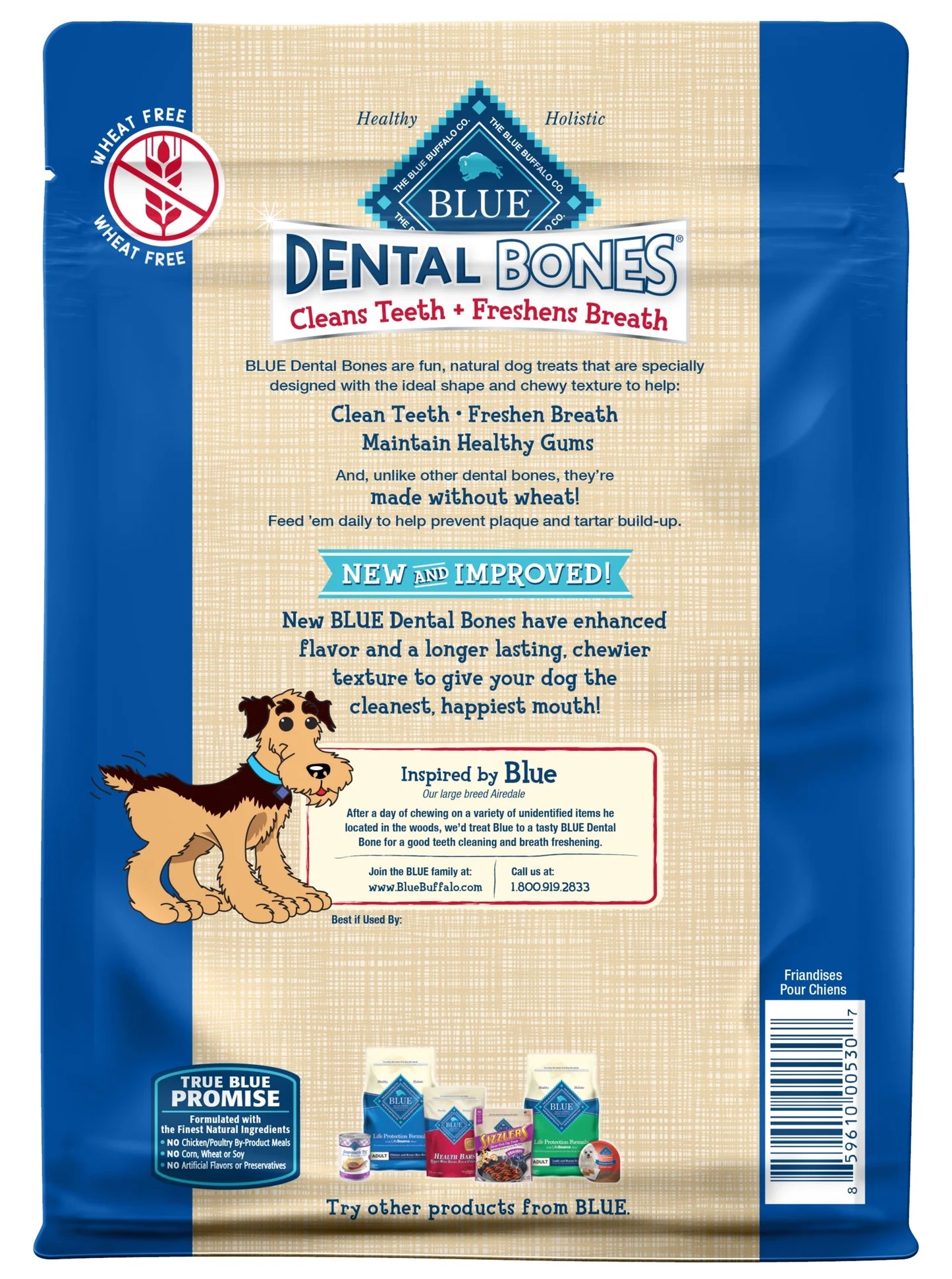 Dental Bones Regular (25-50 Lbs) Dental Treats for Adult Dogs, Whole Grain, 12 Oz. Bag